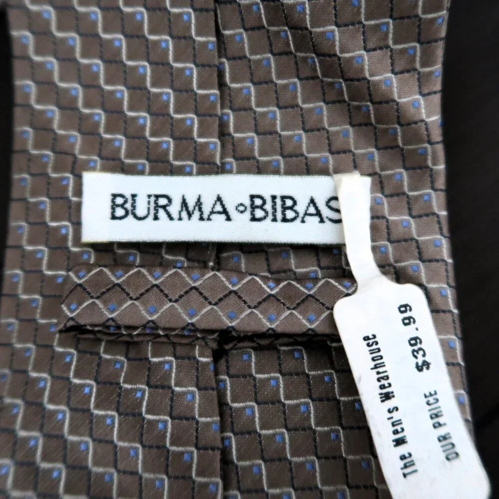Burma Bibas Men's Formal Dress Neck Tie Tan-ish NWT